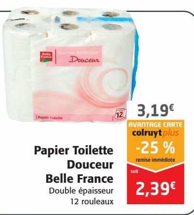 Papier toilette Douceur Belle France