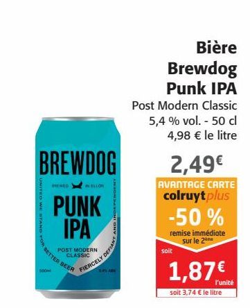 Bière Brewdog Punk IPA