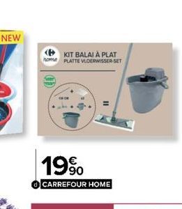 NEW  KIT BALAI À PLAT home PLATTE VLOERWISSER SET  19%  CARREFOUR HOME 