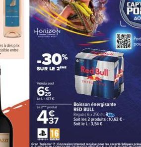 boisson énergétique Red bull