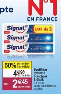 dentifrice Signal