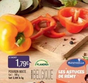 le sachet  flandria  belgique  ratatouille  les astuces de rémy 