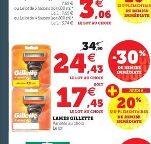 soldes Gillette