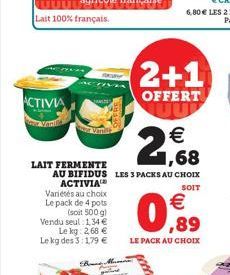 lait Activia