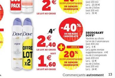 soldes Dove