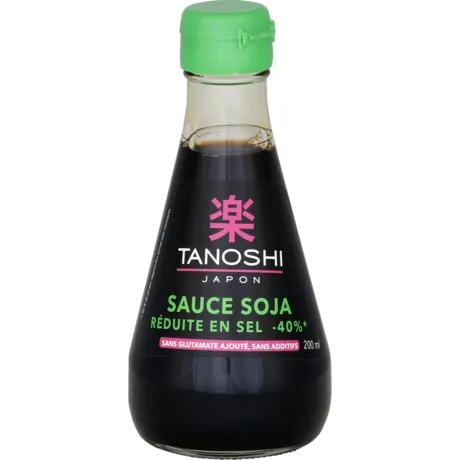 sauce soja réduite en sel tanoshi