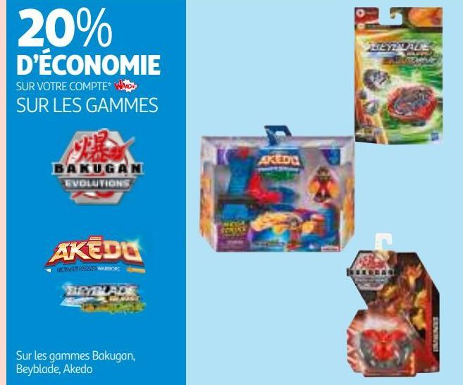 20% D’ÉCONOMIE SUR VOTRE COMPTE WAAOH!!! SUR LES GAMMES