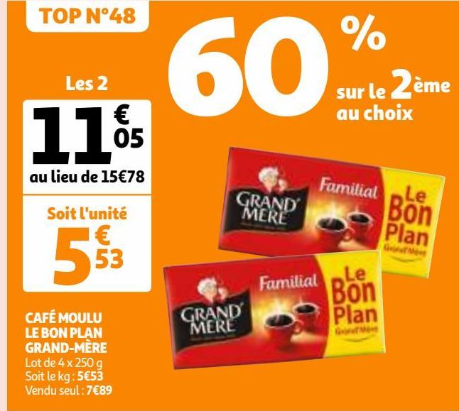 CAFÉ MOULU LE BON PLAN GRAND-MÈRE