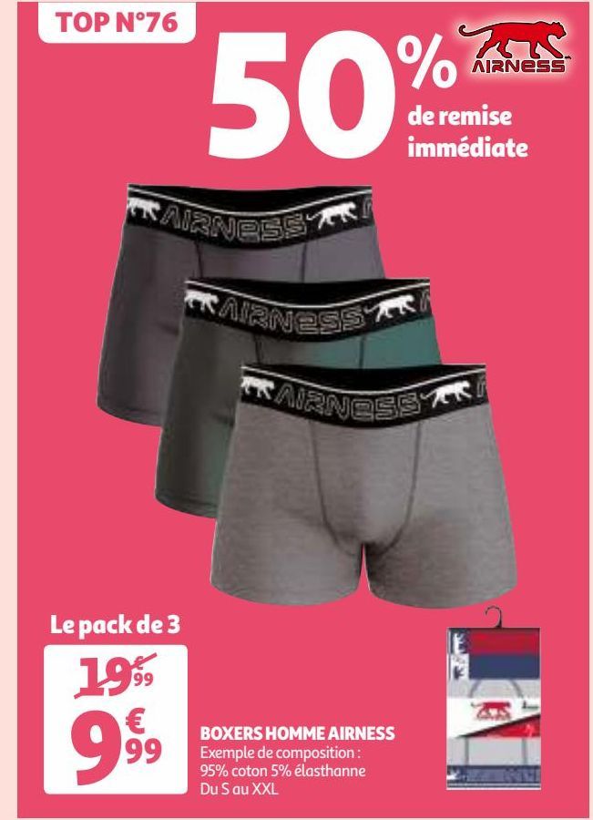 BOXERS HOMME AIRNESS