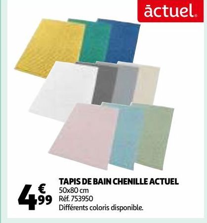 TAPIS DE BAIN CHENILLE ACTUEL