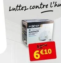 foxter  4 ha sachets  1240  6 €10 