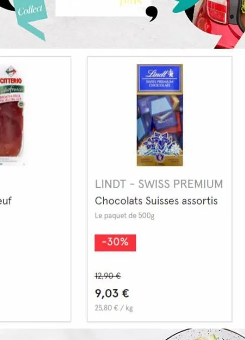 chocolats lindt