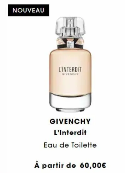 eau de toilette givenchy