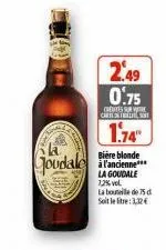 bière blonde la goudale