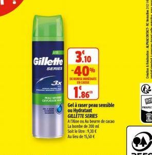 soldes Gillette