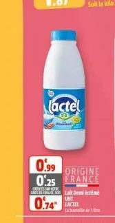 lait lactel