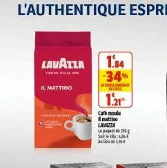 café moulu lavazza