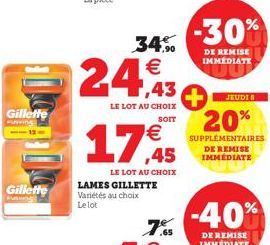 soldes Gillette