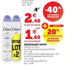 soldes Dove