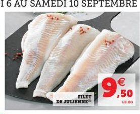 FILET  DE JULIENNE  €  19,50  LENG 