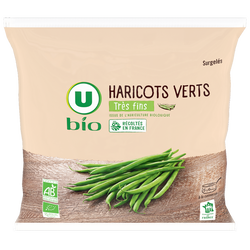 HARICOTS VERTS TRES FINS SURGELES U BIO