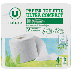 PAPIER TOILETTE ULTRA COMPACT U NATURE