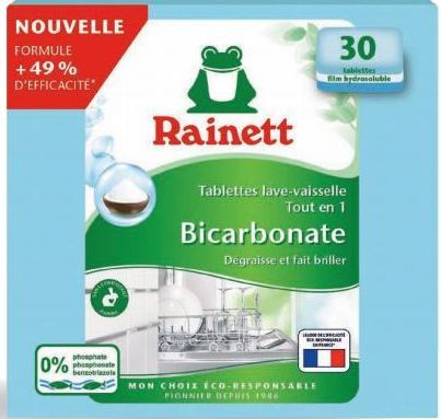 TABLETTES LAVE VAISSELLE TOUT EN 1 RAINETT