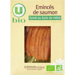 EMINCE DE SAUMON FUME U BIO