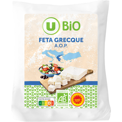 FETA GRECQUE AOP AUX LAITS PASTEURISES DE BREBIS ET CHEVRE U BIO