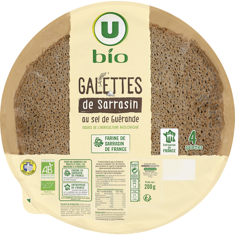 GALETTES DE SARRASIN U BIO