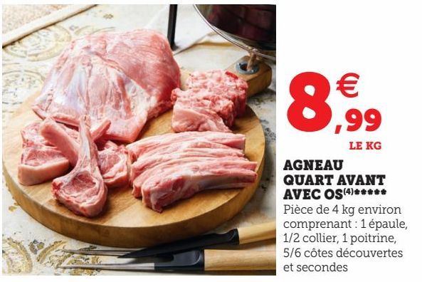 AGNEAU QUART AVANT AVEC OS