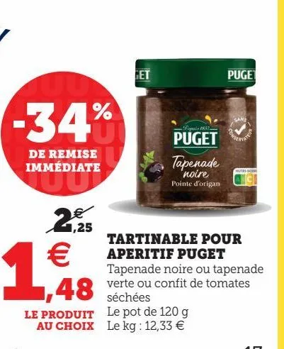 tartinable pour aperitif puget