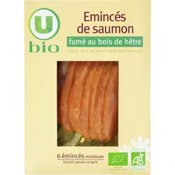 emince de saumon fume u bio