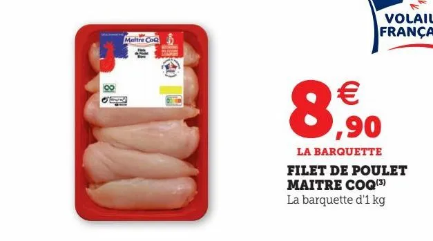 filet de poulet maitre coq