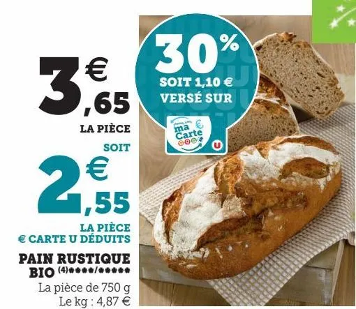 pain rustique bio