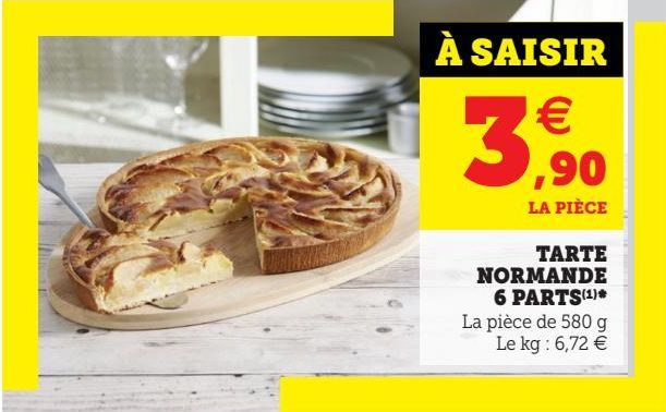 TARTE NORMANDE 6 PARTS