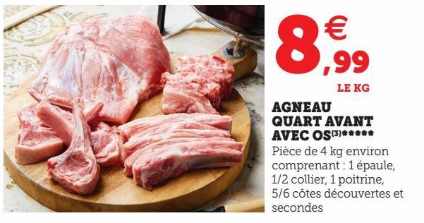 AGNEAU QUART AVANT AVEC OS