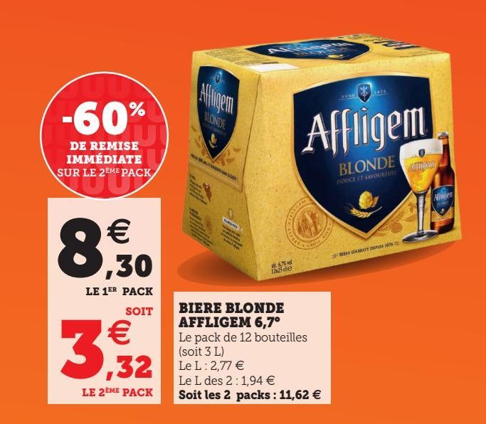 BIERE BLONDE AFFLIGEM 6,7°