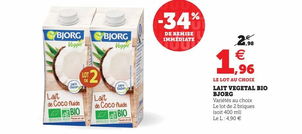 lait vegetal bio bjorg