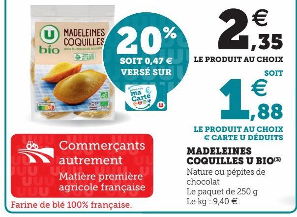 MADELEINES COQUILLES U BIO(3)