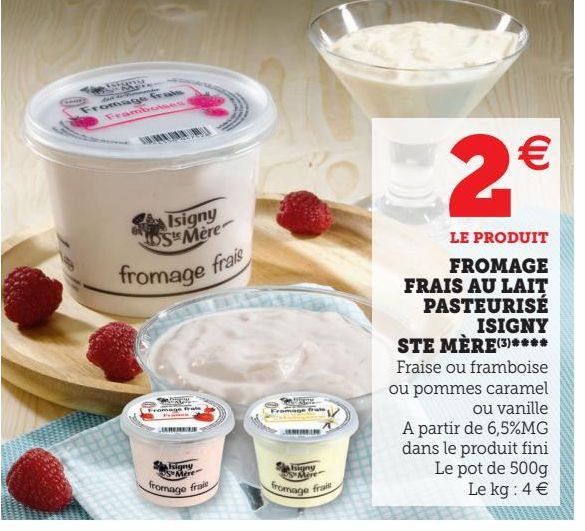 FROMAGE FRAIS AU LAIT PASTEURISE ISIGNY STE MERE(3)****