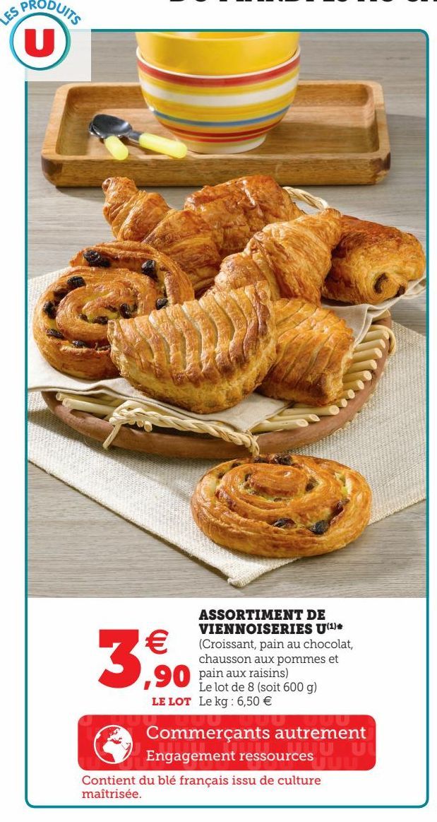 ASSORTIMENT DE VIENNOISERIES U (1)*