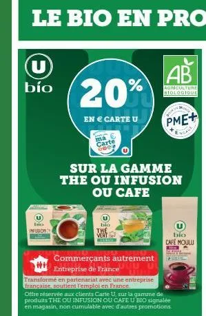 u  bío  o  isica infusion  20%  en € carte u  ma  carte 8609  bras  commerçants autrement  #91  entreprise de france  uuu uu uuu.  transformé en partenariat avec une entreprise francaise, soutient l'e