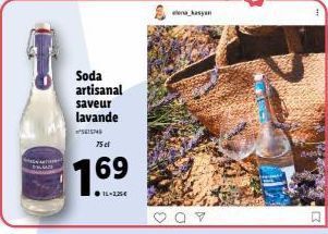 Soda artisanal saveur lavande  SEISING  75 et  7.69  IL-225€  4  Ak 