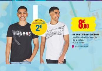 NRNESS  Access  AMA  2€  OC 0,90  TEE SHIRT AIRNESS HOMME modèles et coloris assortis du Sau XXXL  100% coton ALLEE CENTRALE 