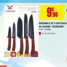 faubourg  990  ensemble des couteaux de cuisine "faubourg ref: comète  allee centrale 
