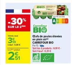 œufs Carrefour