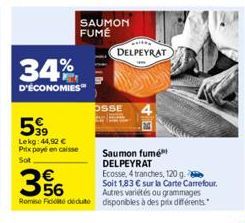 saumon fumé Delpeyrat