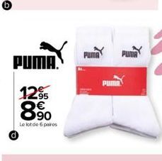 PUMA  12.95  8.90  €  Le lot de 6 paires  PUMA 