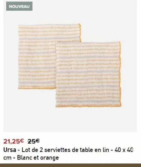 serviettes de table 
